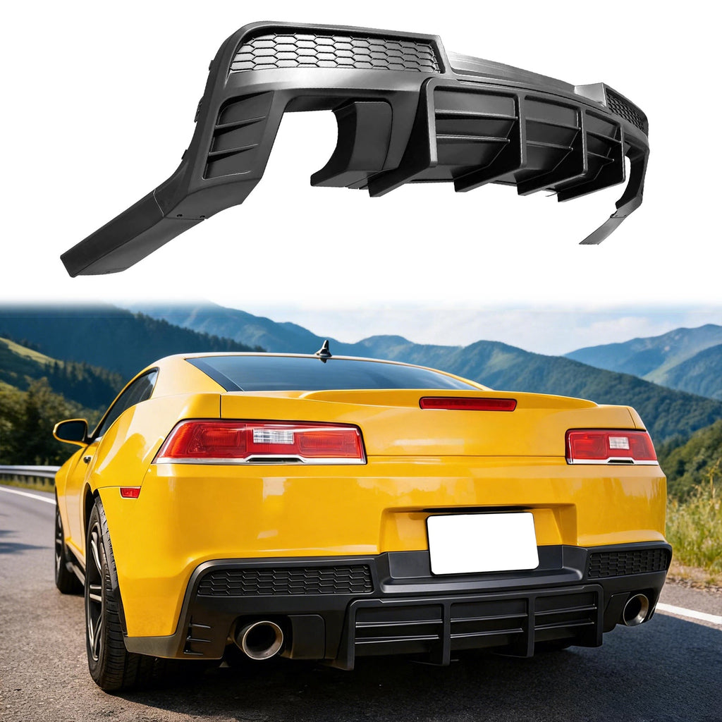2014-2015 Chevy Camaro Ikon Rear Diffuser Bumper Lip PP