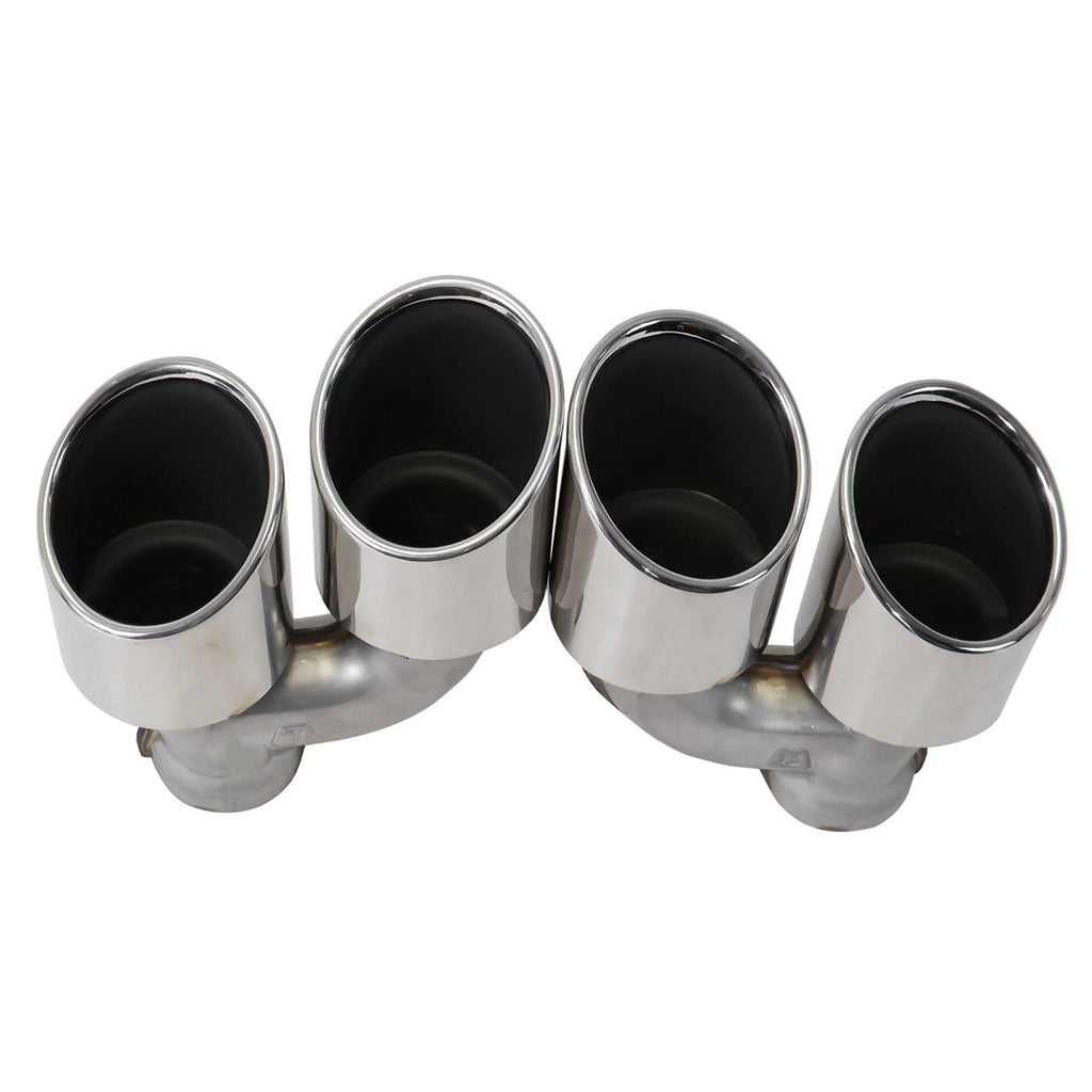 2014-2015 Chevy Camaro Black Rear Diffuser + Quad Exhaust Tips