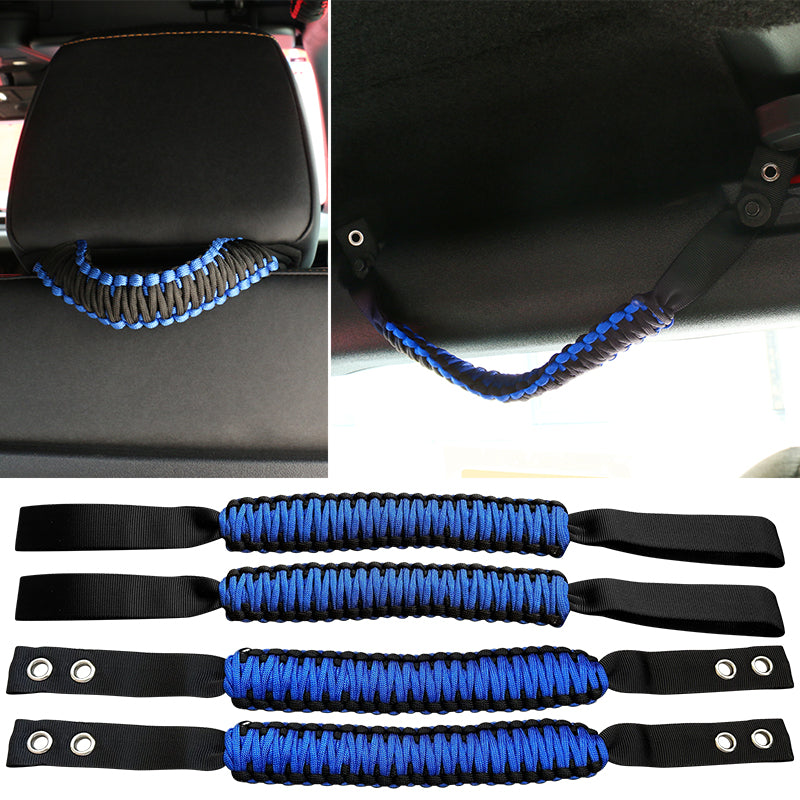 2021-2025 Ford Bronco Headrest Handle + Roll Bar Grab Nylon 4PCS