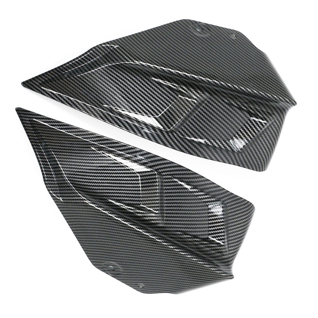 2020-2024 Tesla Y IKON Carbon Fiber Print Rear Lip W/ RearÂ Aprons PP
