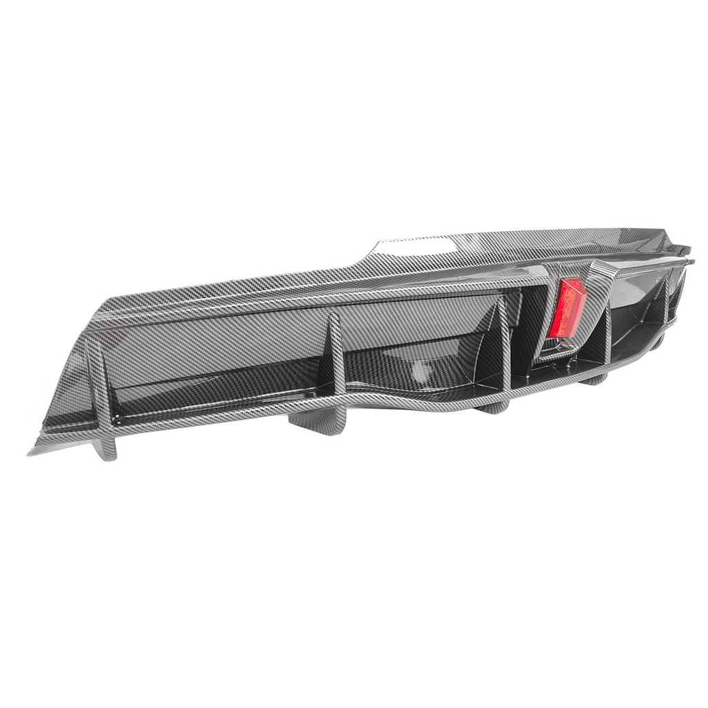 2020-2024 Tesla Y IKON Carbon Fiber Print Rear Lip W/ RearÂ Aprons PP