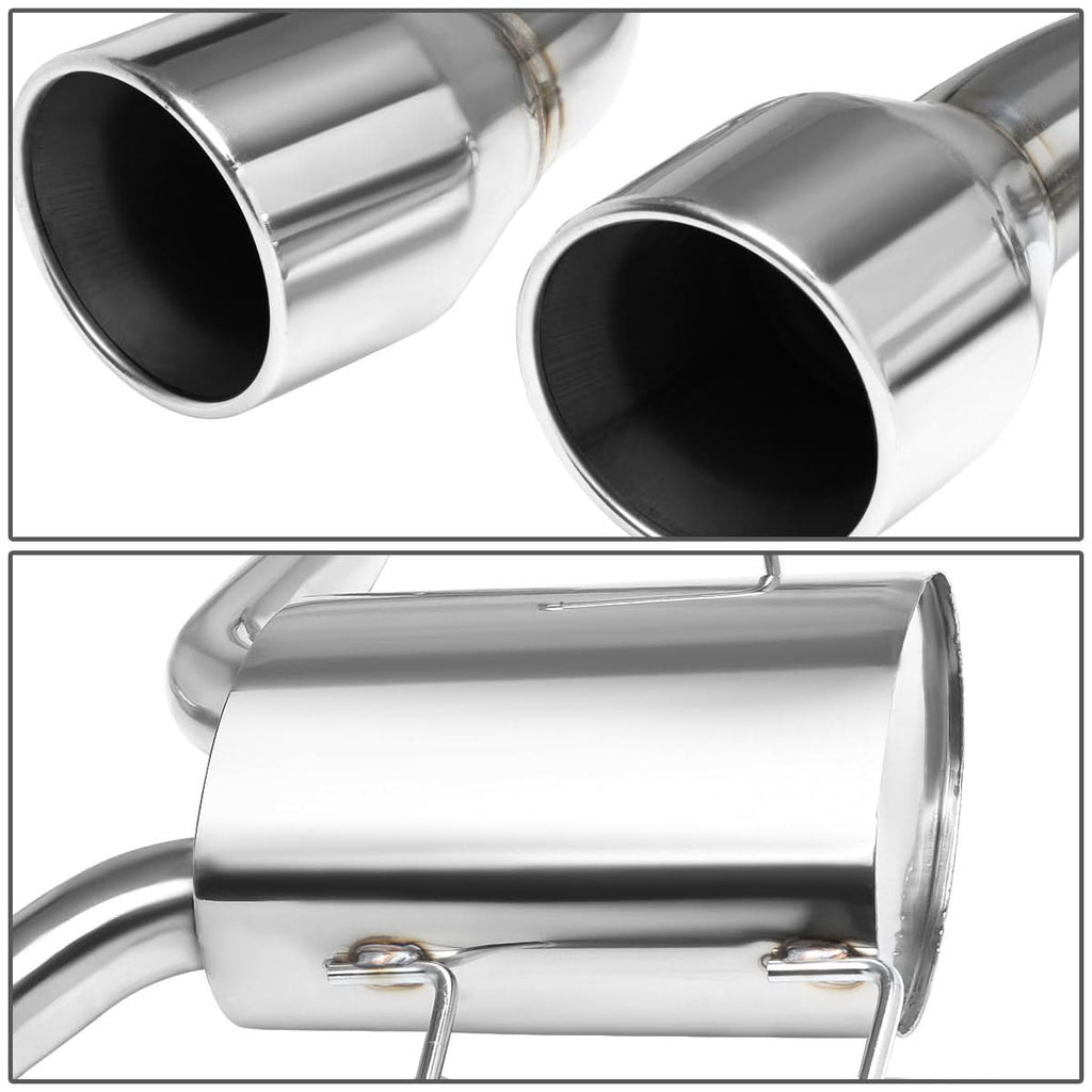 2009-2011 Cadillac CTS-V Dual Rolled Tip Catback Exhaust - Stainless Steel