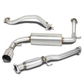 1988-1991 Honda CRX Single Tip Catback Exhaust - Stainless Steel