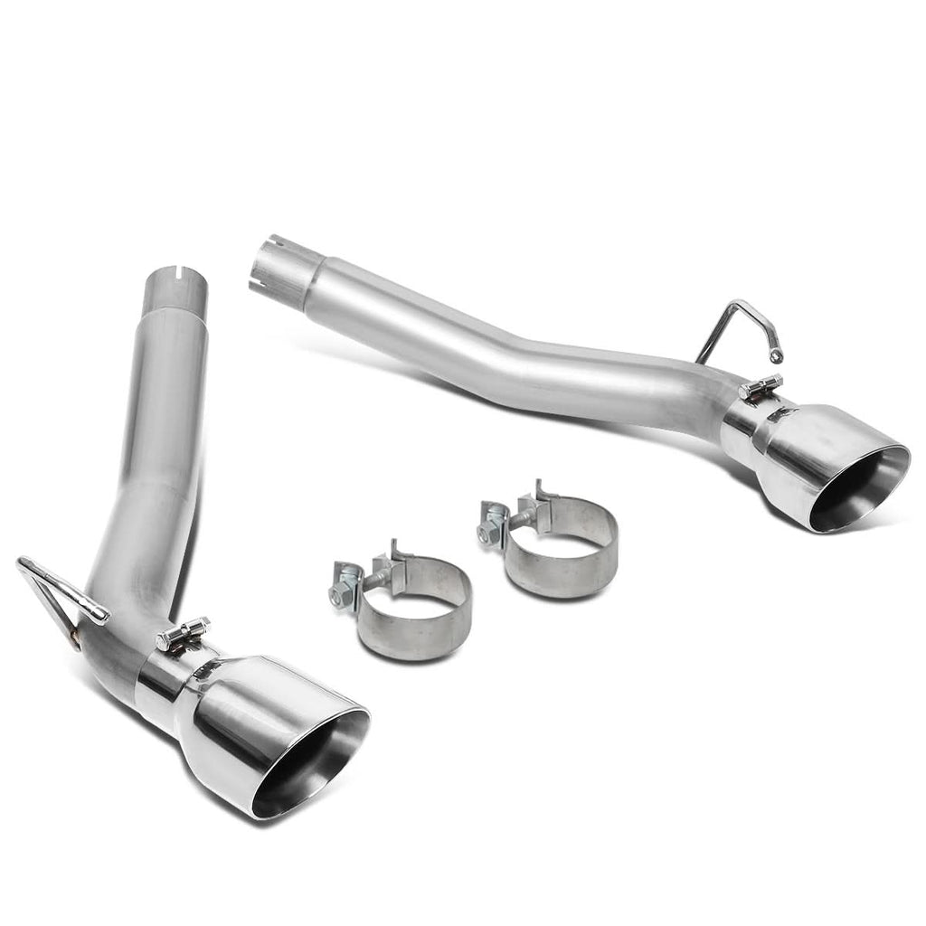 10-15 Chevrolet Camaro 6.2L Axelback Dual Rolled Tip Exhaust Stainless Steel