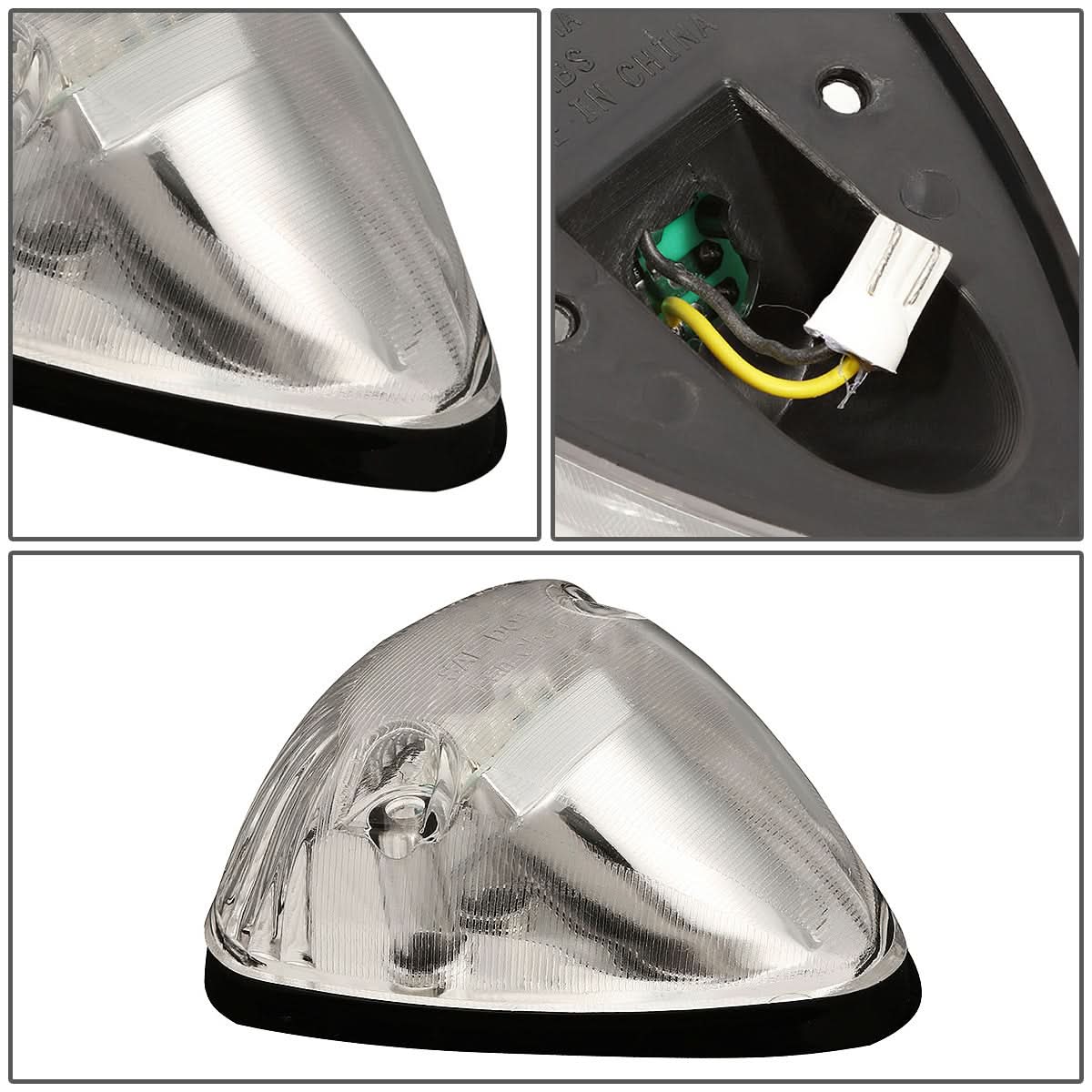 94-98 Dodge Ram 2500/3500 Cab Light - Chrome Housing Amber LED