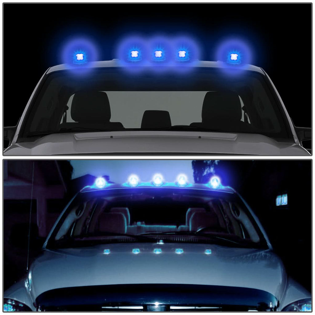 94-98 Dodge Ram 2500/3500 Cab Light - Smoke Housing Blue LED
