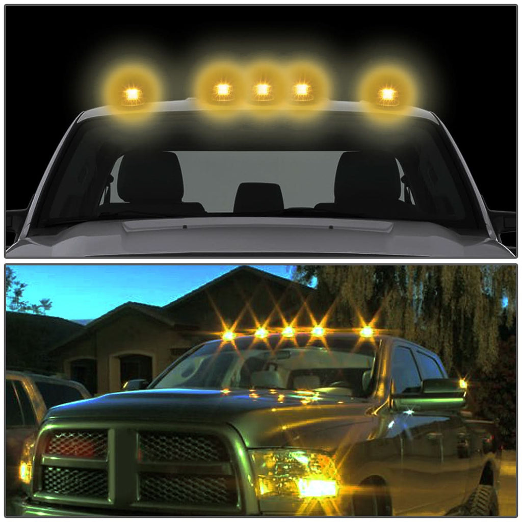 1980-1996 Ford Super Duty Chrome Housing Amber LED Cab Light