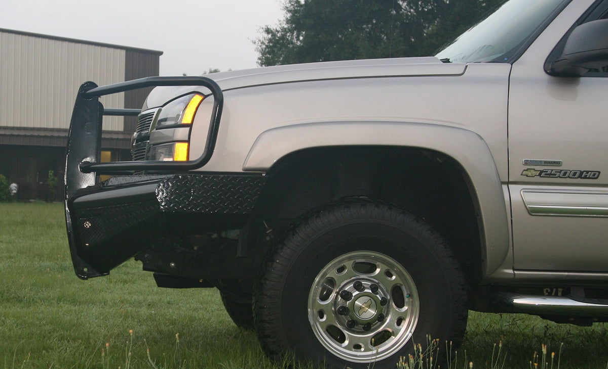 Black Steel Front Bumper • Chevrolet Silverado 2500HD–3500HD