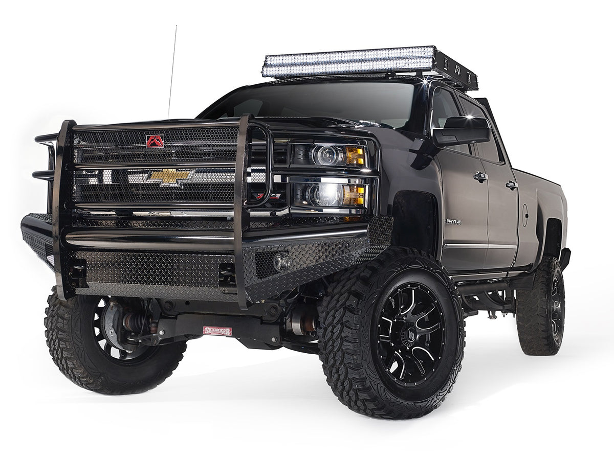 Black Steel Front Bumper • Chevrolet Silverado 2500HD–3500HD
