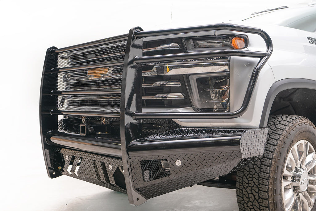 Black Steel Front Bumper • Chevrolet Silverado 2500HD–3500HD