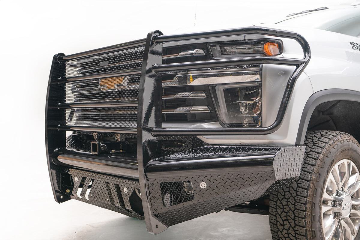Black Steel Front Bumper • Chevrolet Silverado 2500HD–3500HD