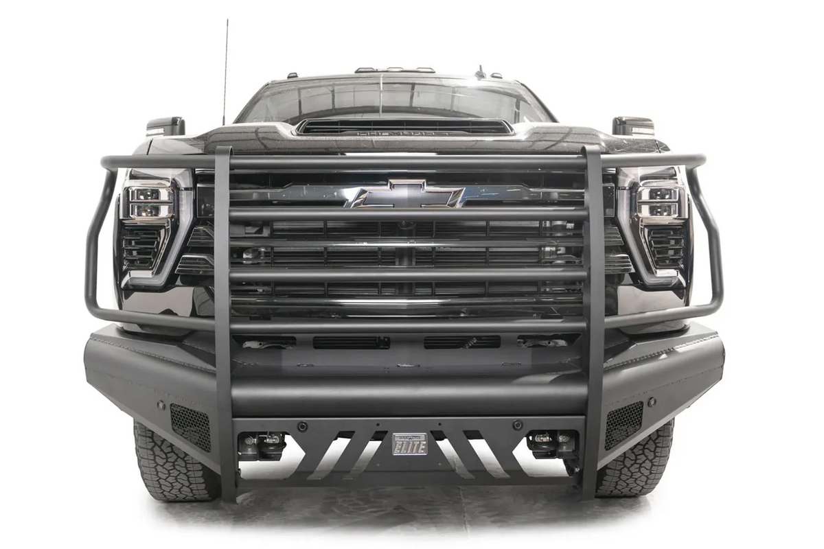 Fab Fours CH24-Q6160-1 Full Guard installed on Chevrolet Silverado HD; accessories shown sold separately