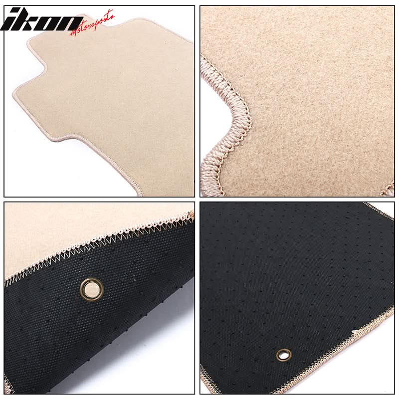Car Floor Mat for 2006-2011 Honda Civic Beige Carpet 3PC Nylon