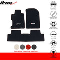 Car Floor Mat for 2006-2011 Honda Civic Black Red Stitch 3PC Nylon