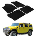 Car Floor Mat for 2003-2009 Hummer H2 Black Carpet 4PC Nylon
