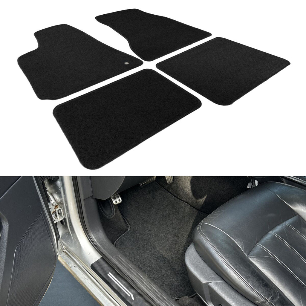Car Floor Mat for 2005-2010 Chrysler 300 300C Black Carpet 4PC Nylon