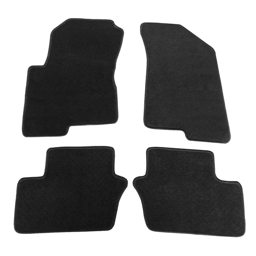 Car Floor Mat for 2007-2012 Dodge Caliber Black Carpet 4PC Nylon