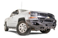 Fab Fours CS16-X4852-1 Matrix Pre-Runner Guard installed on 2016-2018 Chevrolet Silverado 1500; winch and lights shown sold separately
