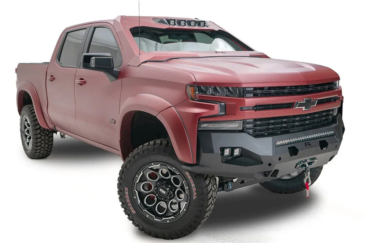Fab Fours CS19-X4051-1 Matrix No Guard on Chevrolet Silverado 1500; winch and lights sold separately