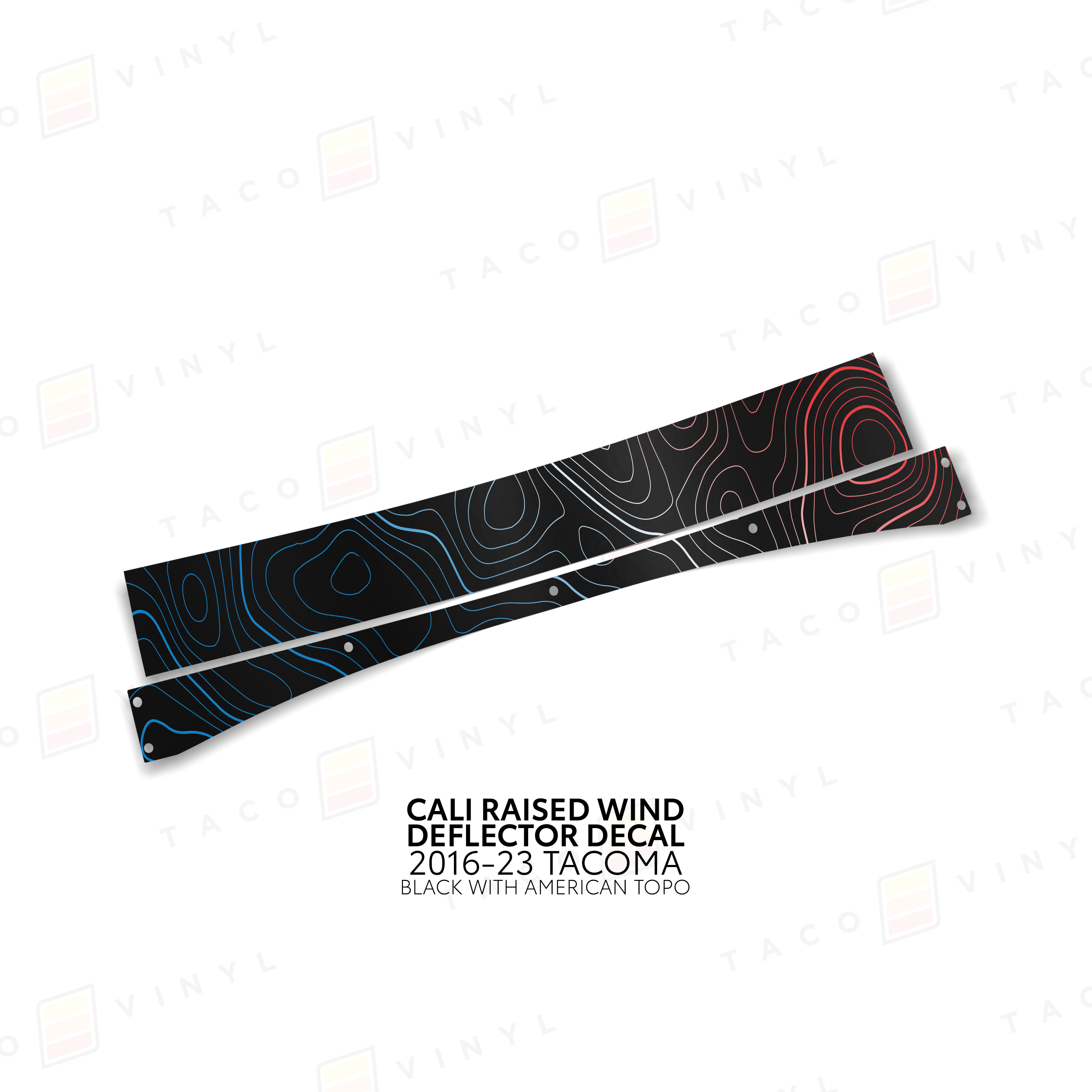 Cali Raised Wind Deflector Decal