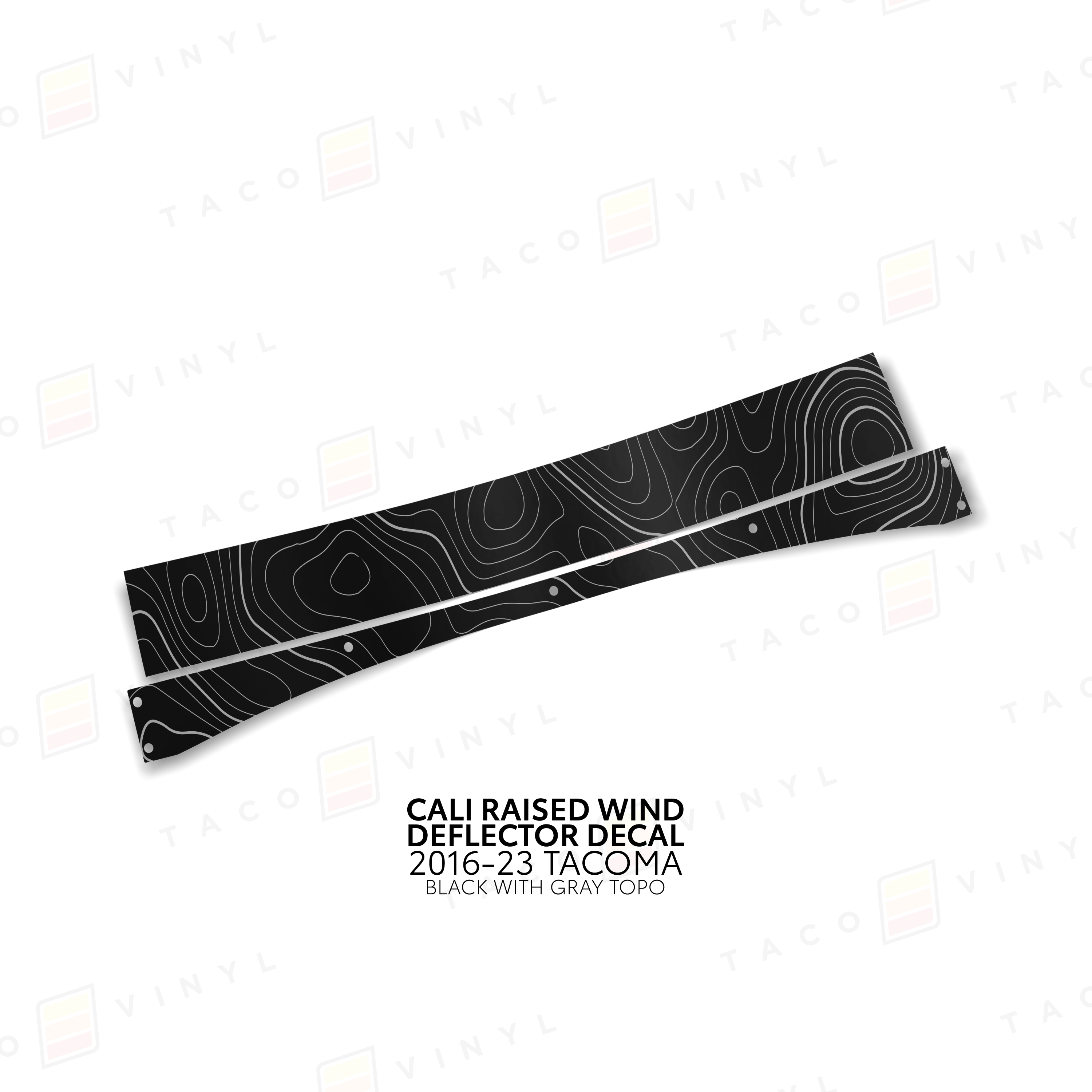 Cali Raised Wind Deflector Decal