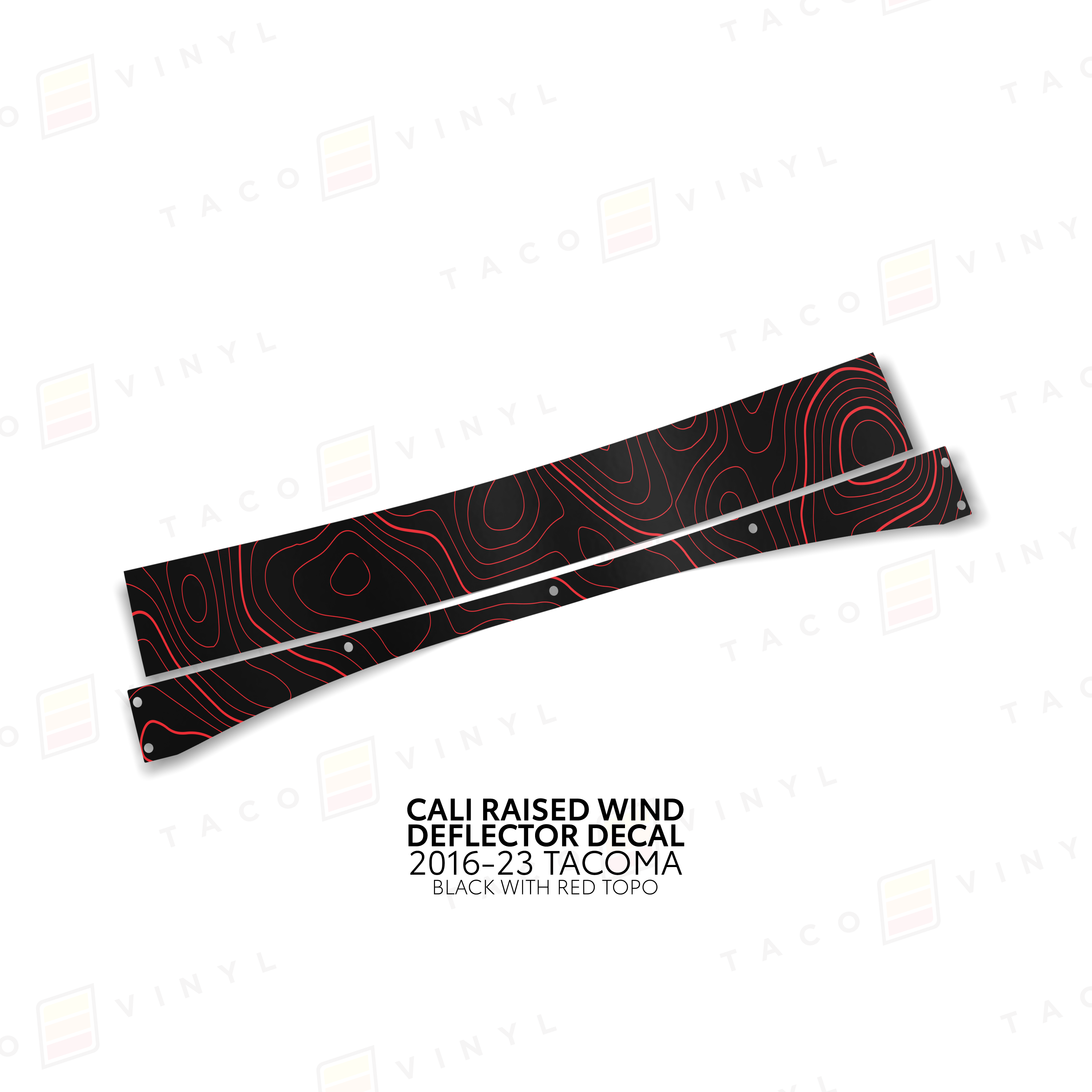 Cali Raised Wind Deflector Decal