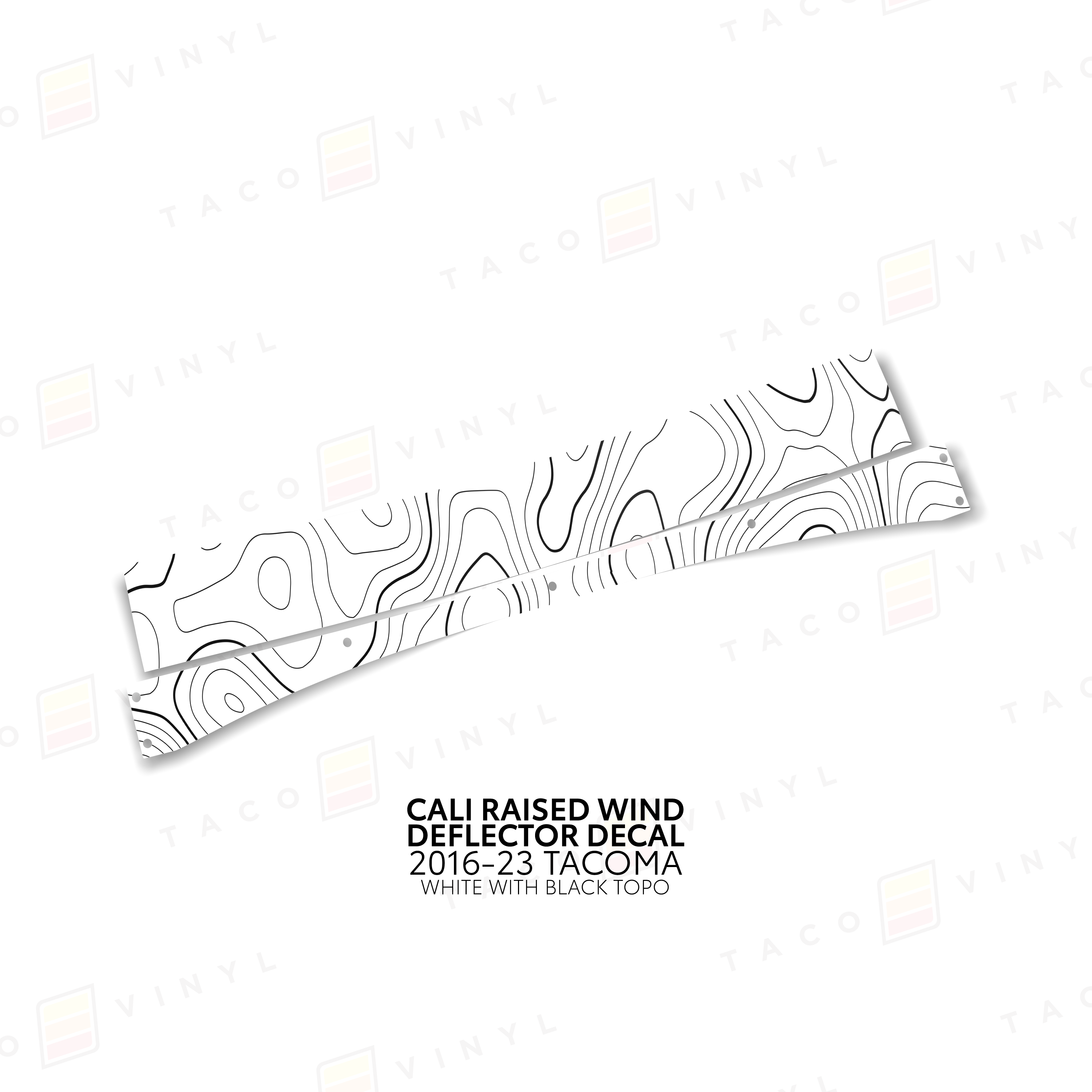 Cali Raised Wind Deflector Decal