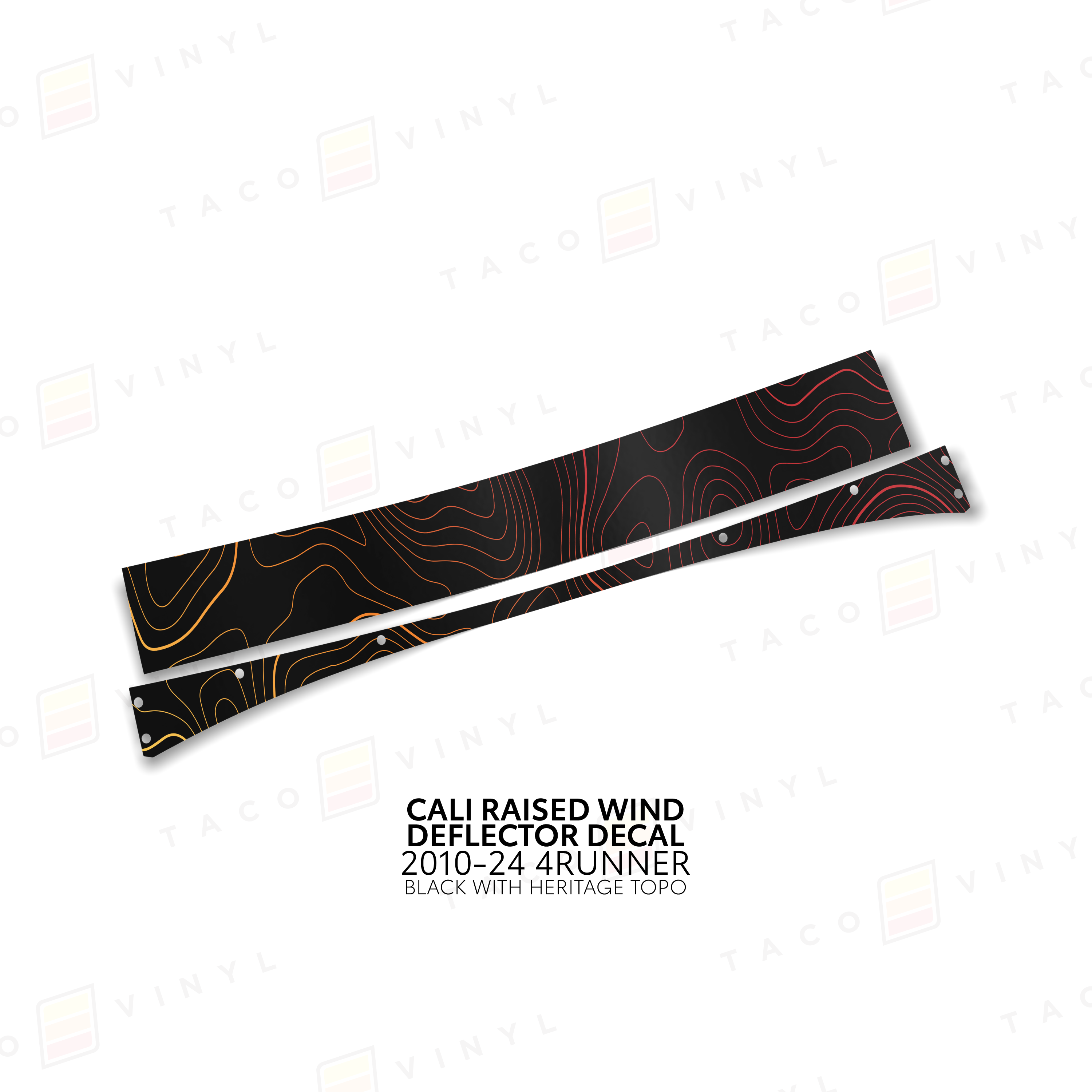 Cali Raised Wind Deflector Decal