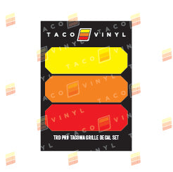 Taco Vinyl Pro Grille Decals