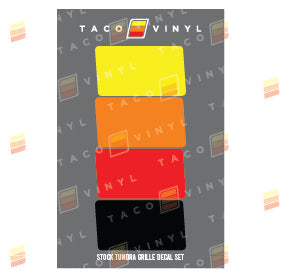 2014-2021 Tundra Grille Decals