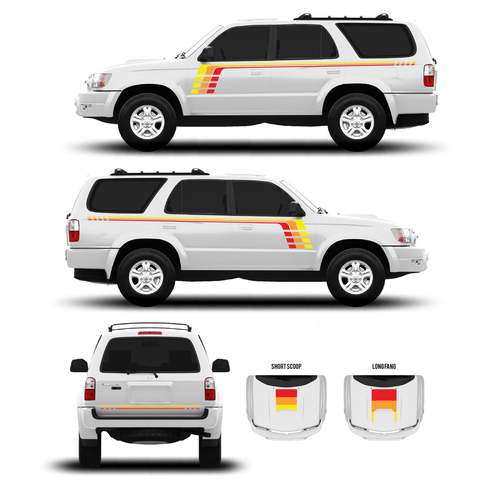 1996-2002 & 2003-2009 4Runner Checkered Stripe Kit