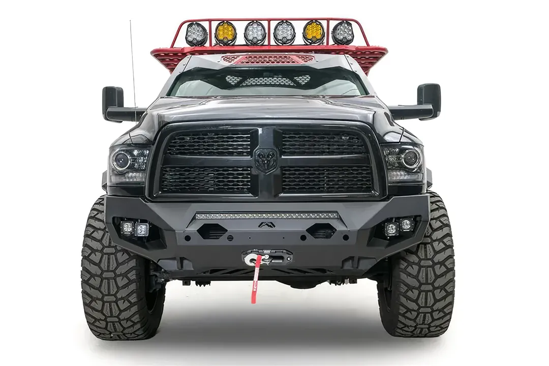 Fab Fours DR10-X2951-1 Matrix no guard bumper for 2010-2018 Ram 2500/3500. Winch, lights and other shown accessories sold separately.