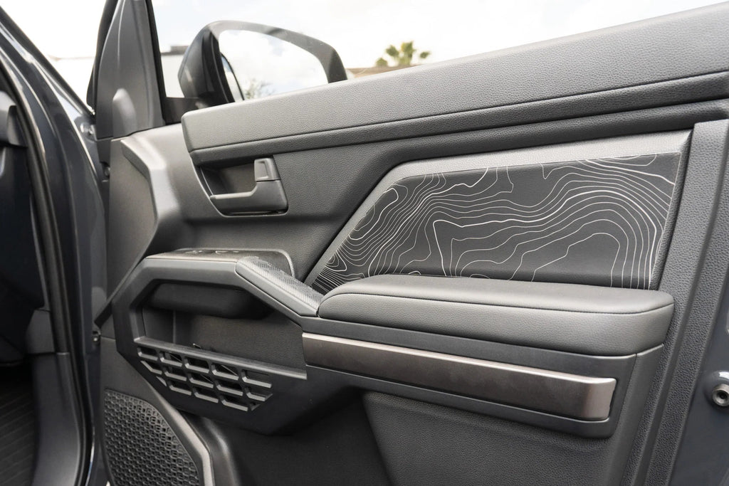 Topographic FRONT Door Armrest Panel Protection - 2024+ Tacoma / 2025+ 4Runner