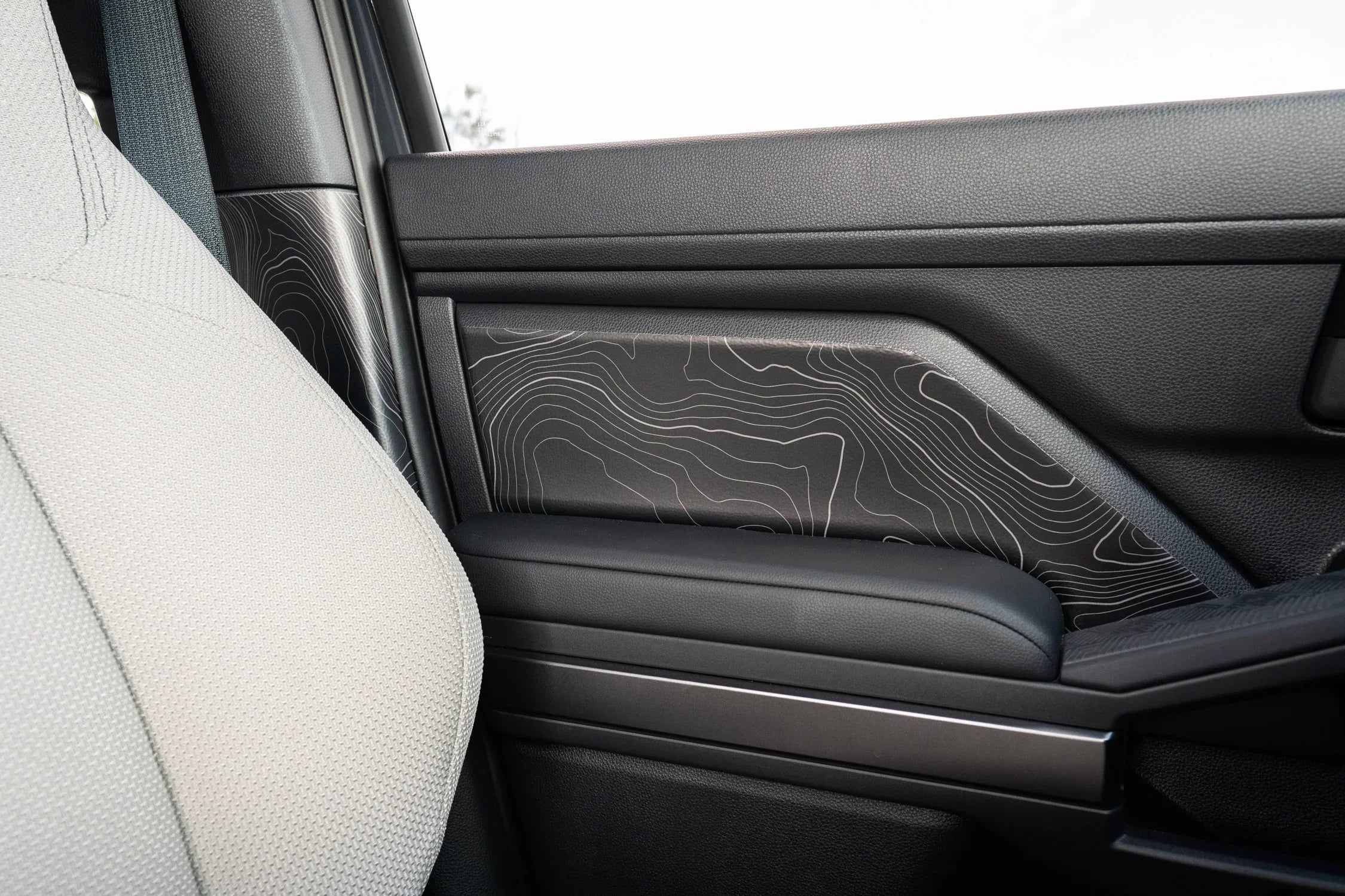 Topographic FRONT Door Armrest Panel Protection - 2024+ Tacoma / 2025+ 4Runner
