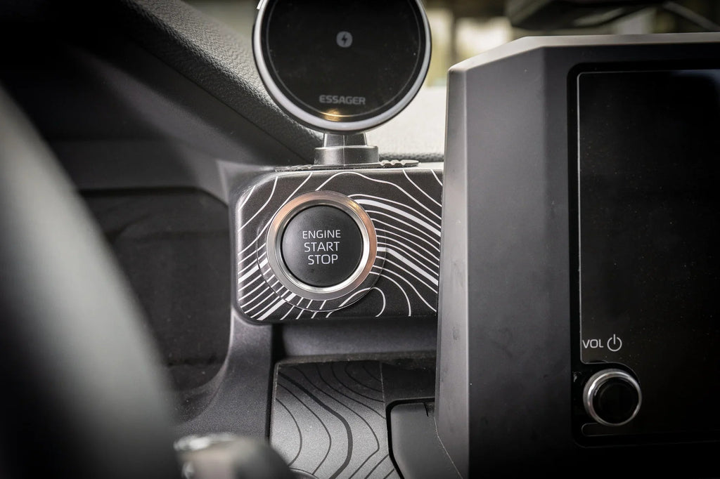 Topographic Push to Start Trim - 2024+ Tacoma / 2025+ 4Runner