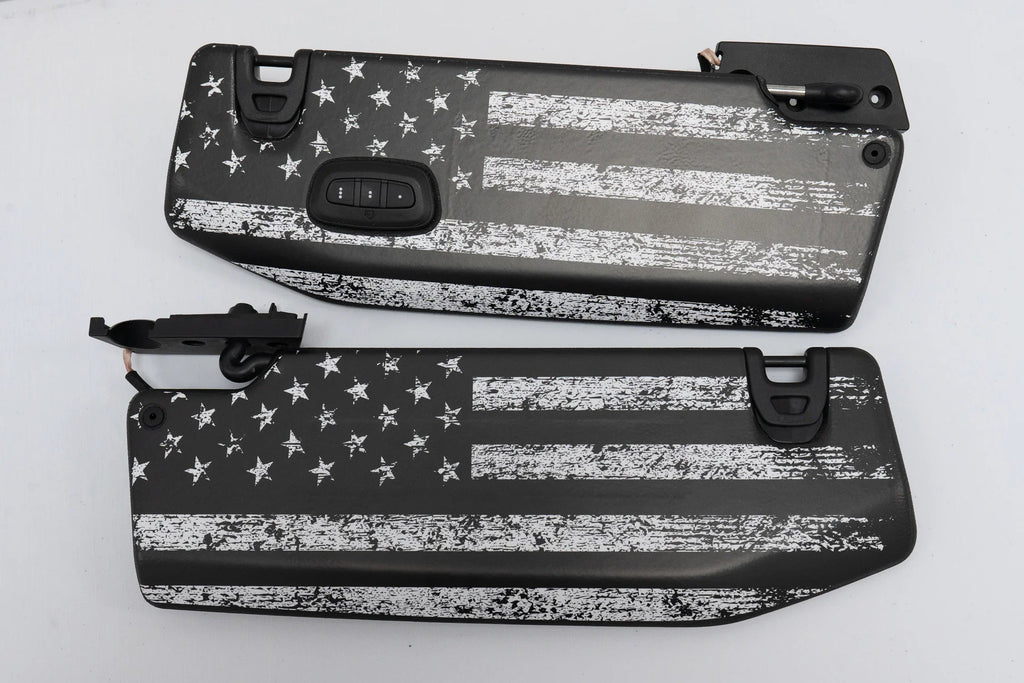 Freedom Series Sun Visor Overlays - 2018+ Wrangler JL / Gladiator JT