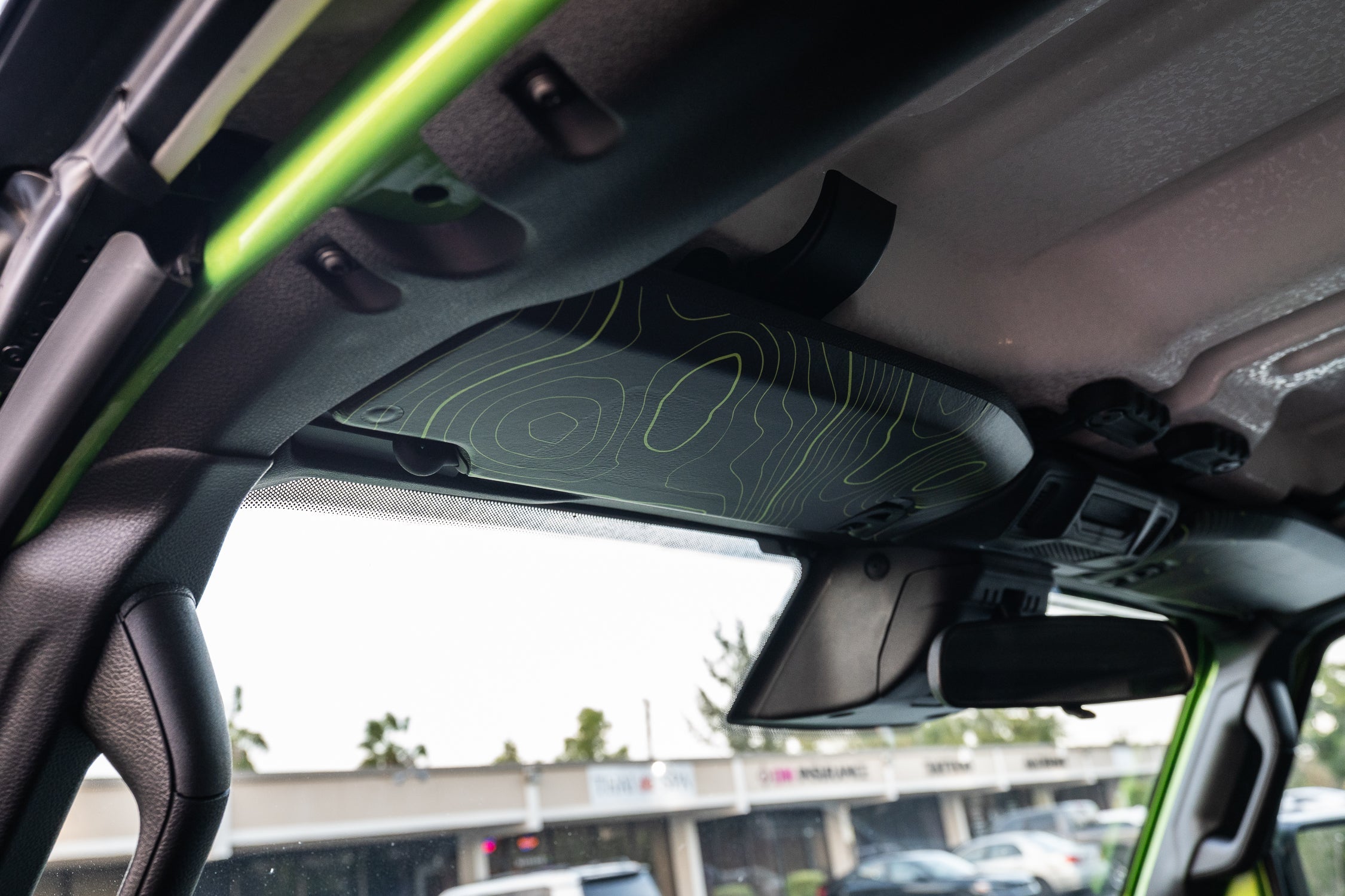 Topographic Map Sun Visor Overlays - 2018+ Wrangler JL / Gladiator JT