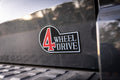 Retro 4 Wheel Drive Full Color Acrylic Emblem - 2024+ Land Cruiser / GX 550 / Tacoma / 2025+ 4Runner