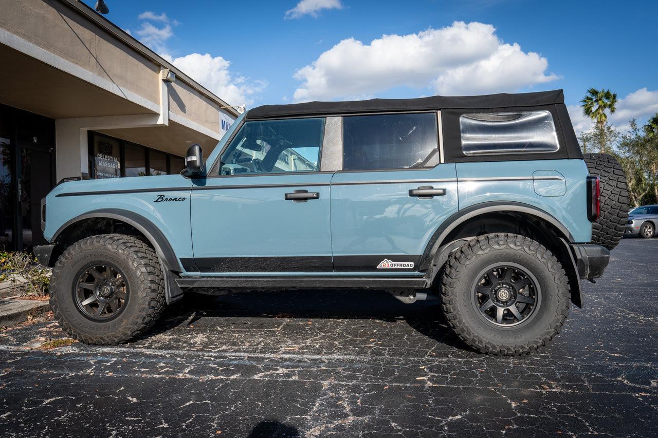 Solid Color Upper Door Spear Stripe Kit - 2021+ Bronco 4 Door (non-Raptor)