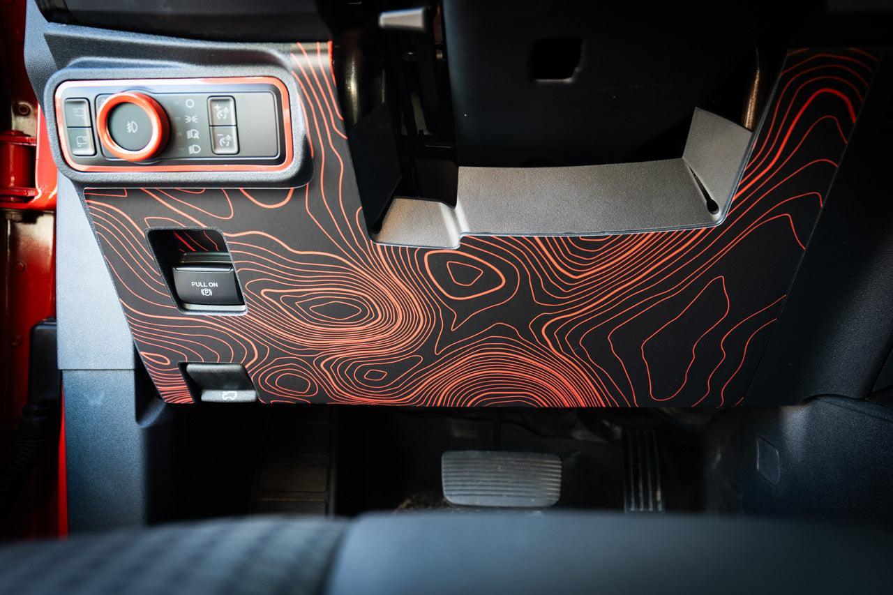 Topo Understeering Panel Overlay (Printed Series) - 2023+ Bronco (Type B)