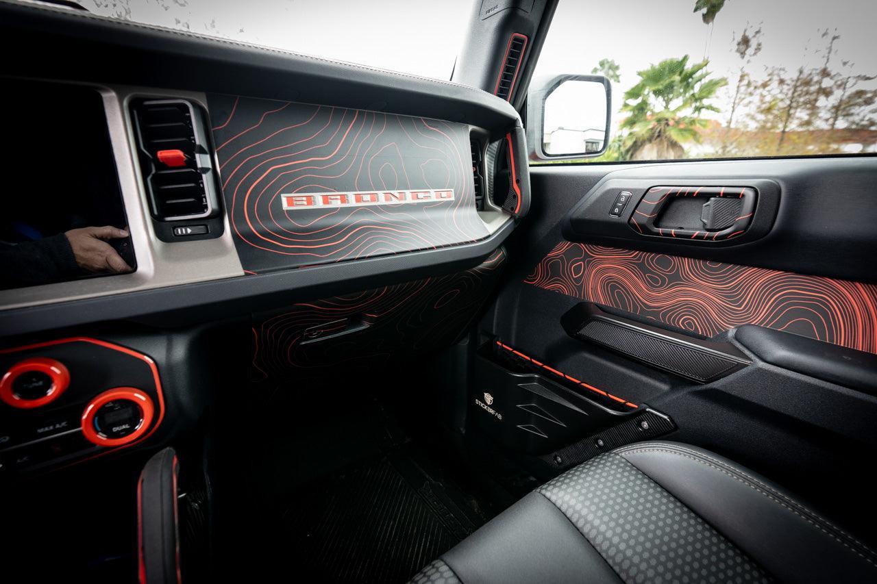 Topo 3 Piece Dash Kit (Printed Series) - 2021+ Bronco