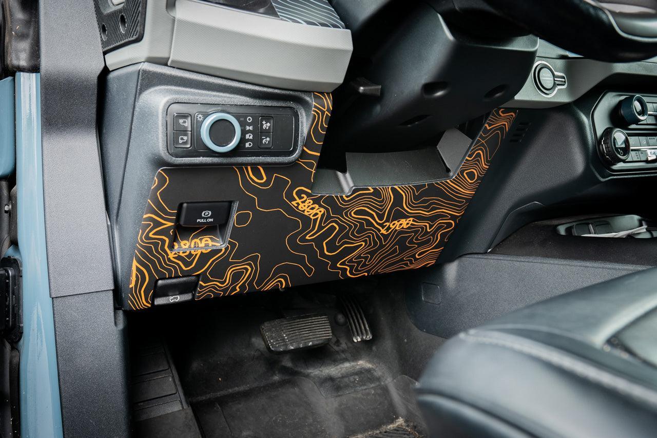 Topo Understeering Panel Overlay (Printed Series) - 2021-2022 Bronco (Type A)