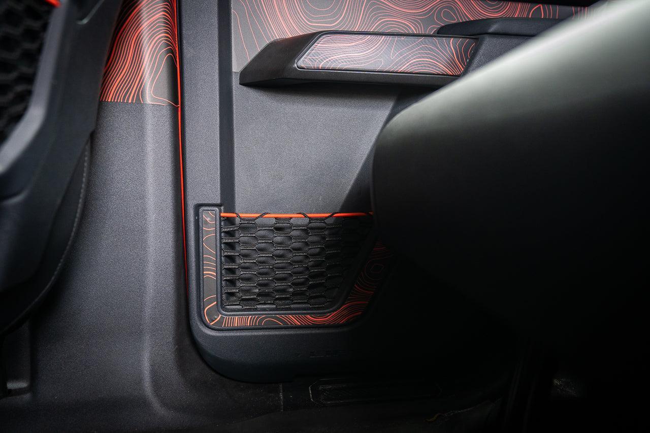 Topo Rear Door Net Trim Overlay Kit (Printed Series) - 2021+ Bronco