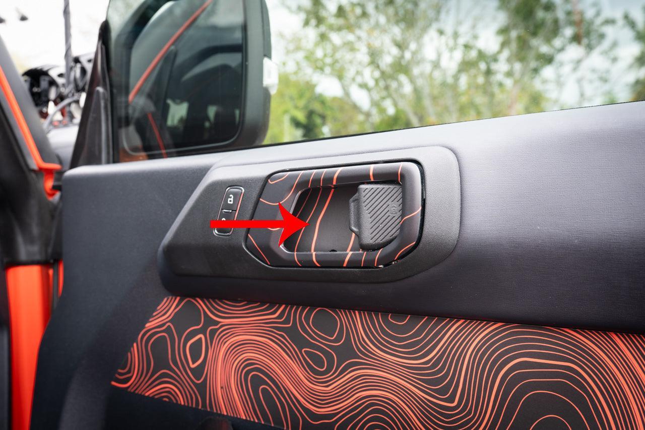 Topo Interior Door Cup Protector Kit - 2021+ Bronco
