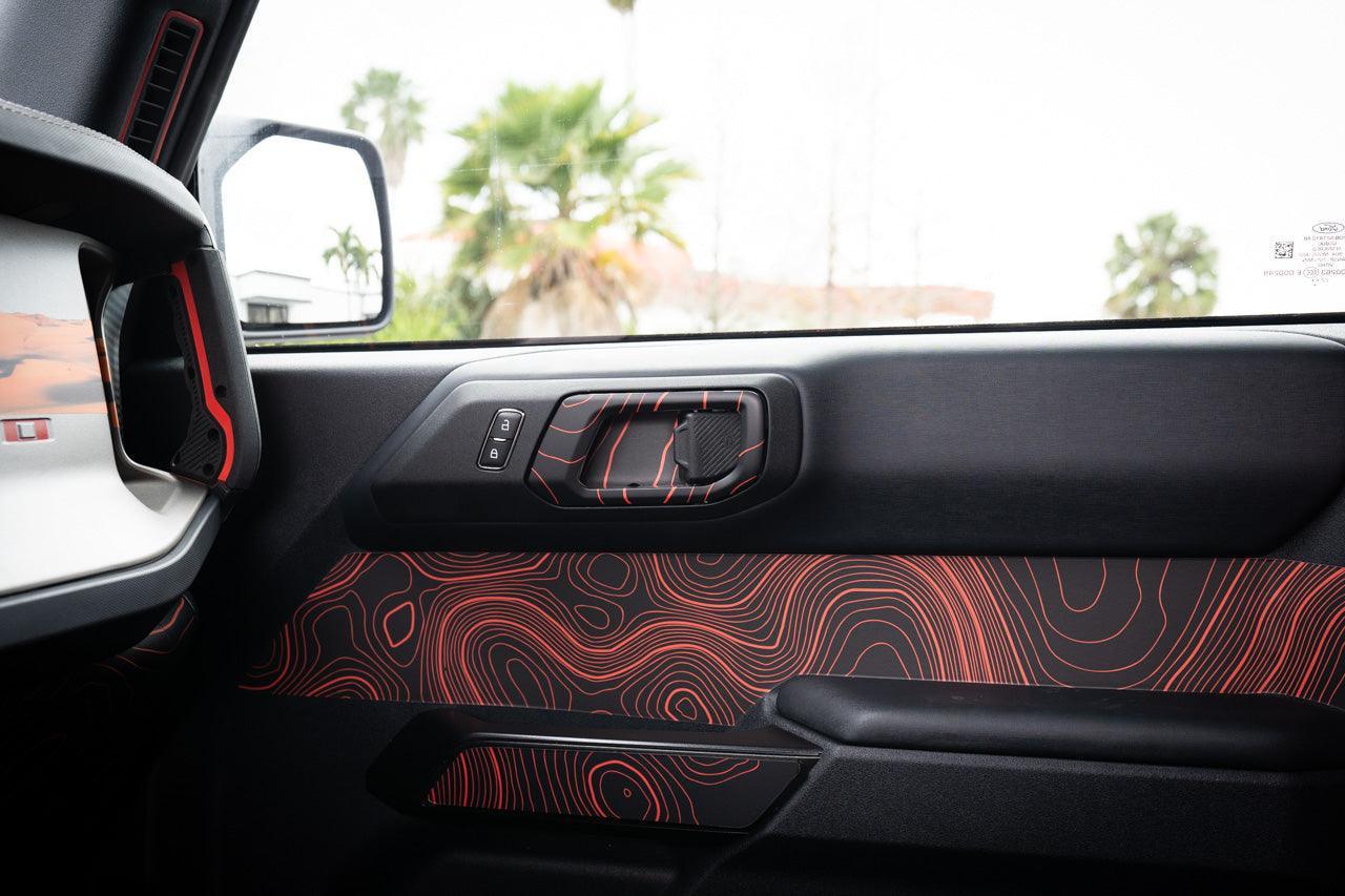 Topo Interior Door Cup Protector Kit - 2021+ Bronco