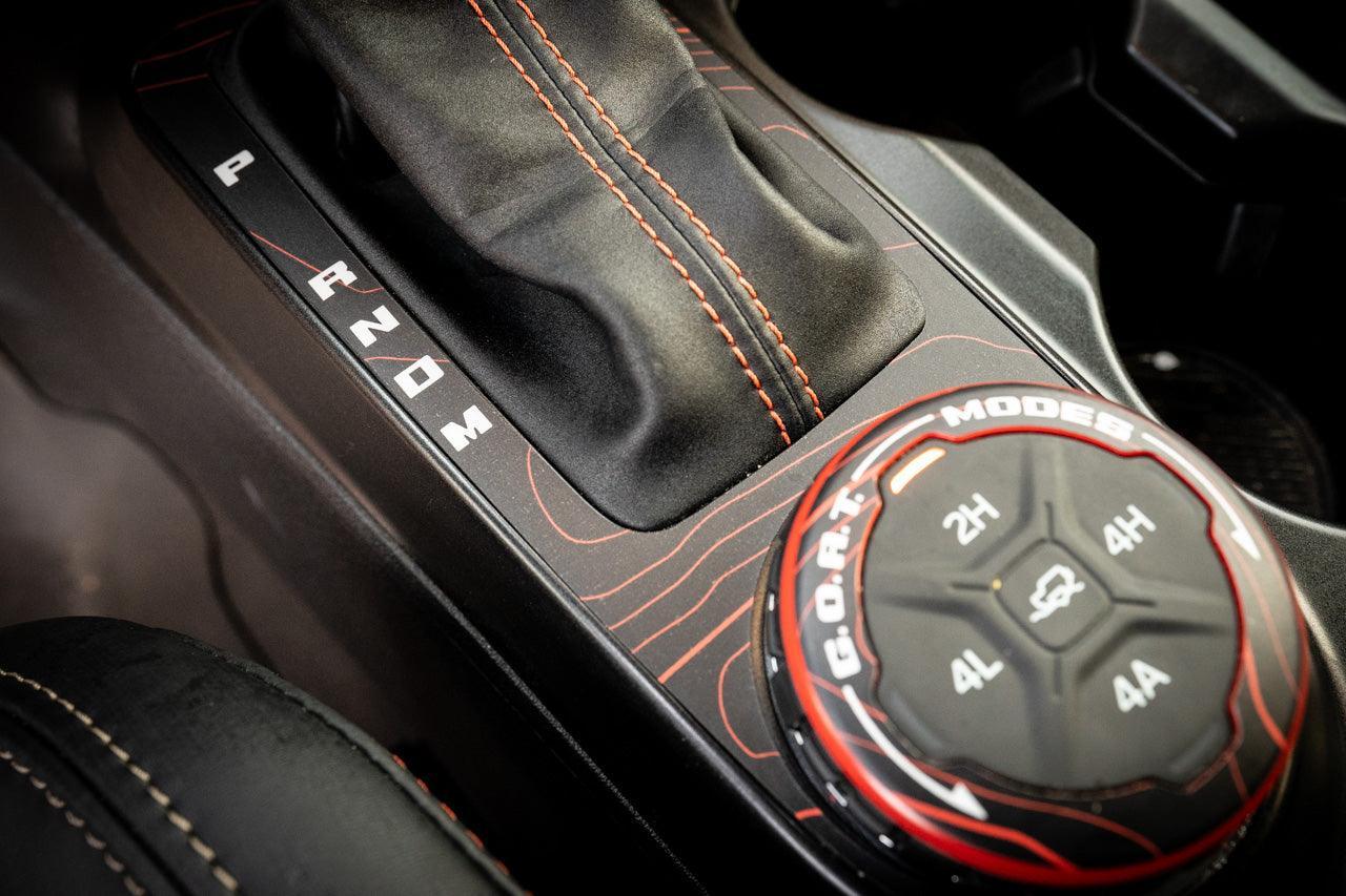 Topo Automatic Shifter Overlay (Printed Series) - 2021+ Bronco Automatic