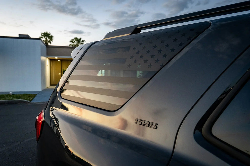 American Flag Rear Window Overlays - 2021+ Bronco 4 Door