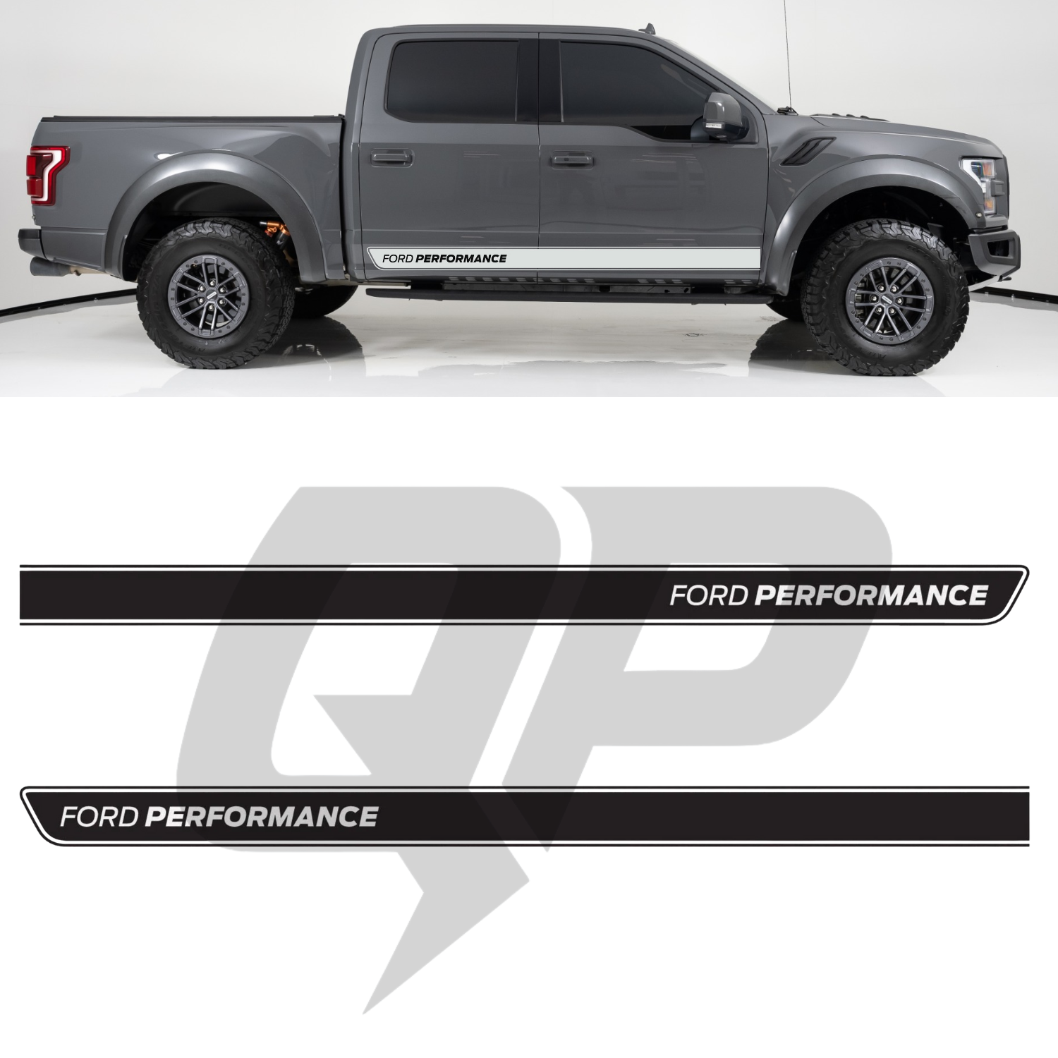 Ford Raptor Ford Performance Side Decals Set - Premium Vinyl Graphics