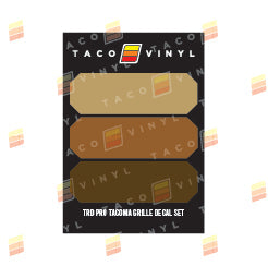 Taco Vinyl Pro Grille Decals