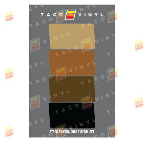 2014-2021 Tundra Grille Decals